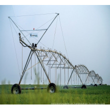 Equipamento de irrigação de roda de aço galvanizado / sistema de irrigação por energia solar